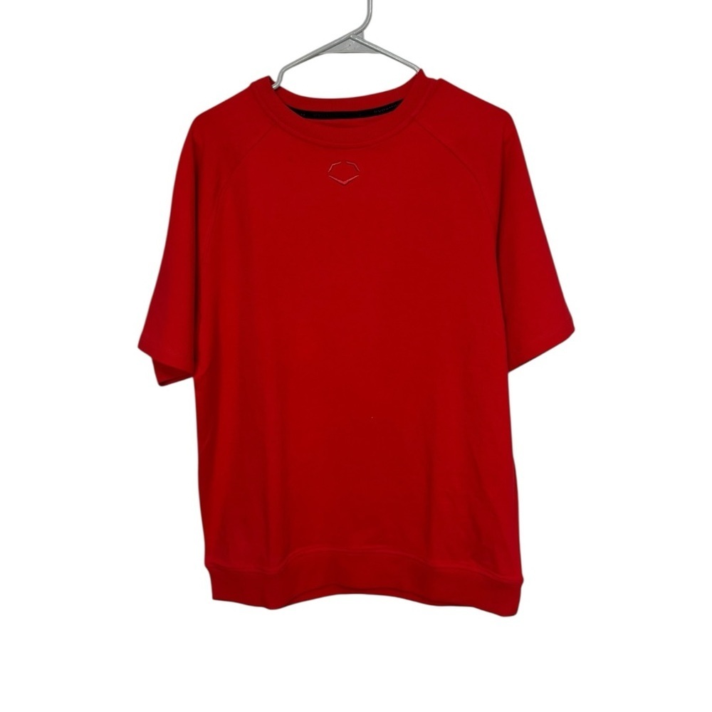 Evoshield Red Short Sleeve Crewneck Sweatshirt Men's Medium